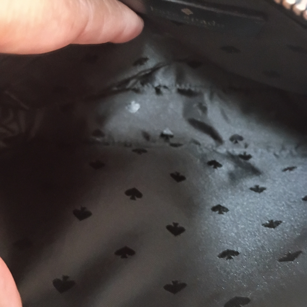 Kate Spade, NWOT, Glittery Crossbody Bag, Zipper Closure, Color Black - Picture 15 of 15